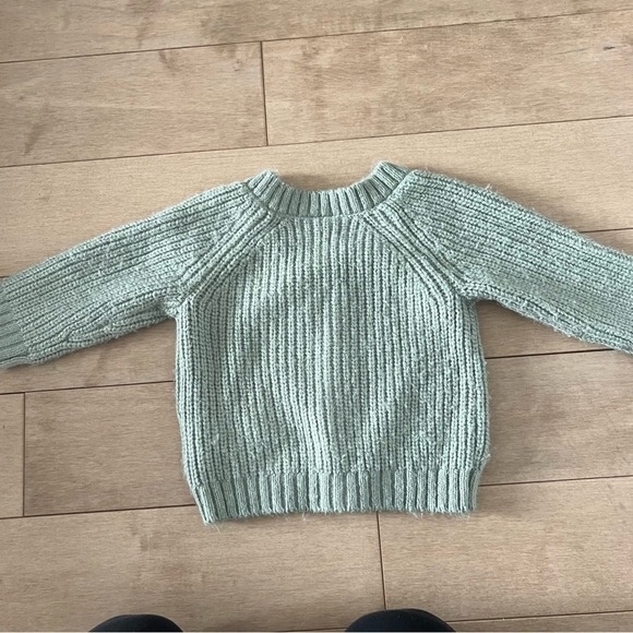 H&M baby Girl Cardigan Knit Chunky Sweater - Picture 3 of 4